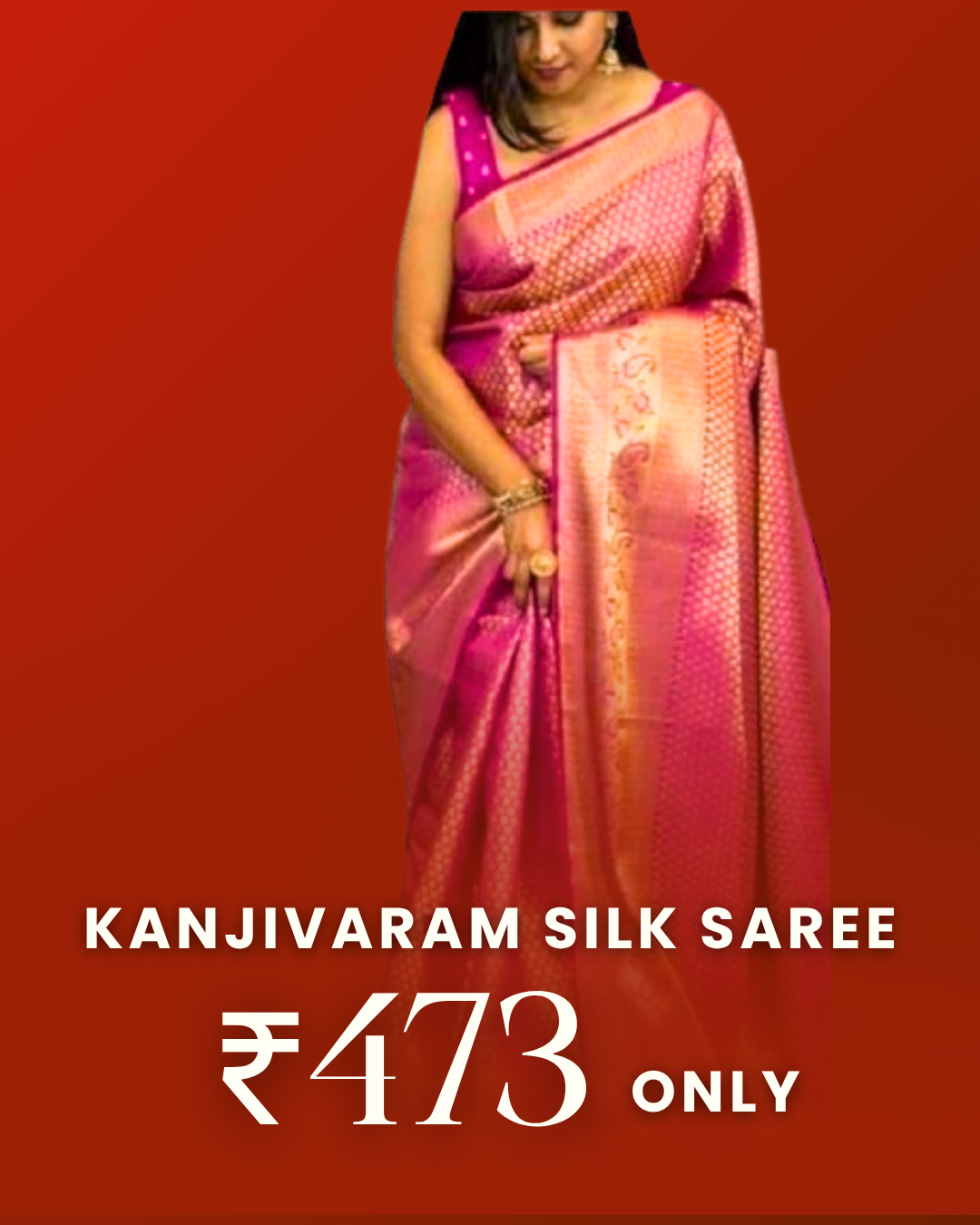 SGF11 Women's Kanjivaram Soft Silk Saree With Blouse Piece